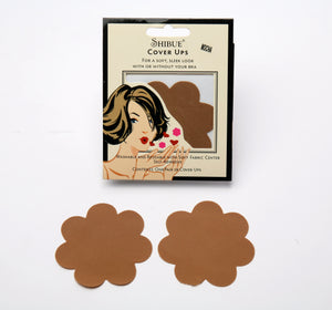 nipple covers, mocha pasties, flower cover ups