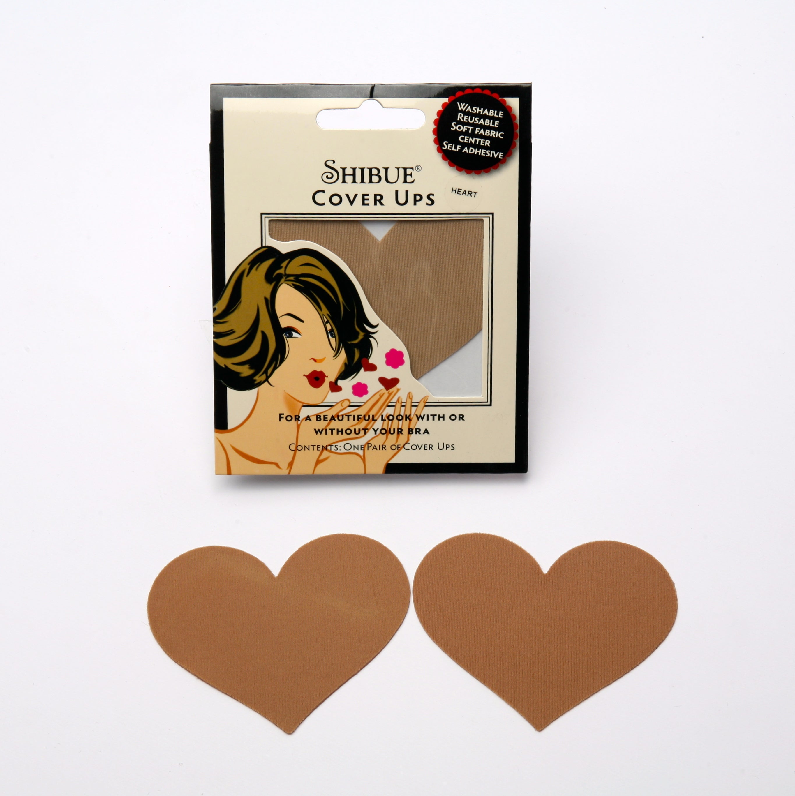 nipple covers, mocha pasties, heart cover ups